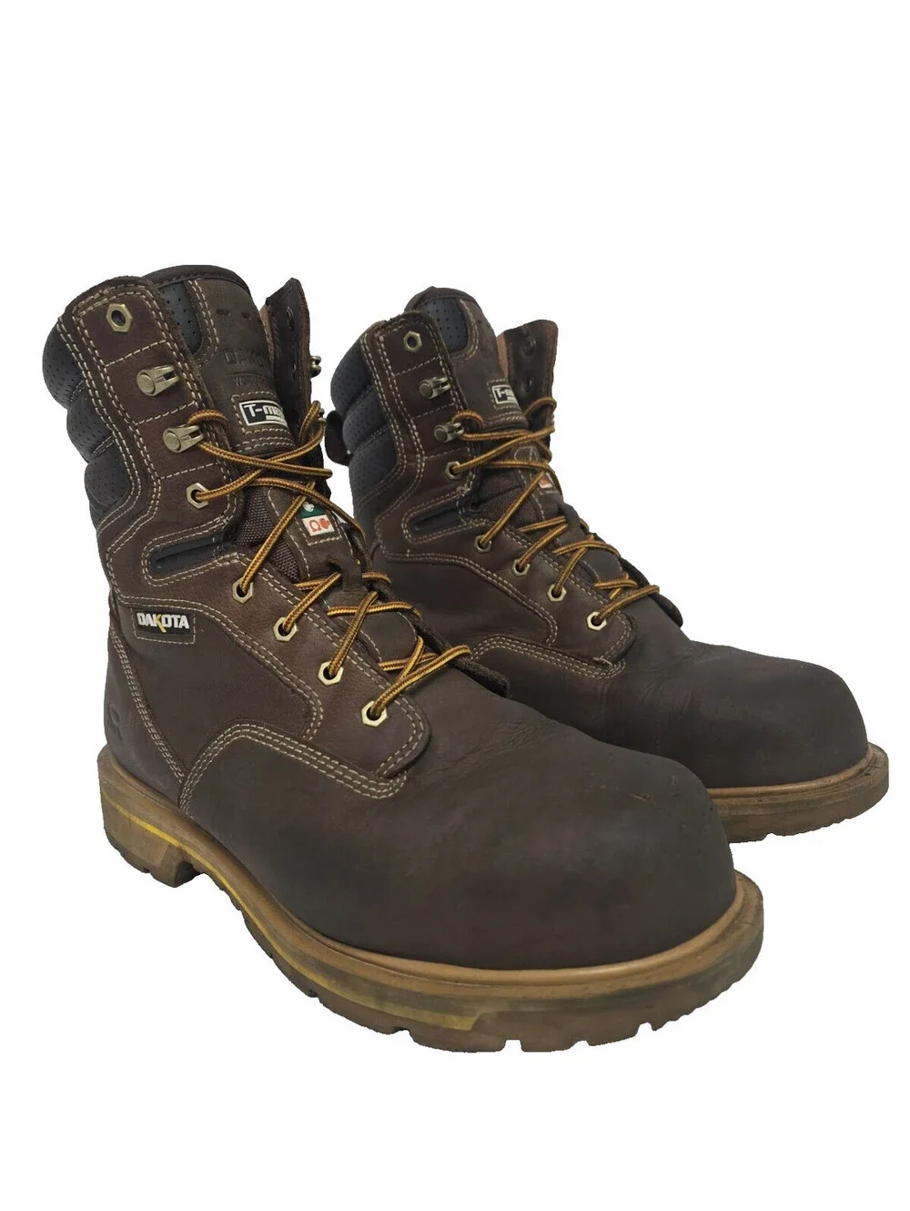 DAKOTA Men's 8517 Quad Comfort 8 Inch Steel Toe Composite Plate Work Boots 12W